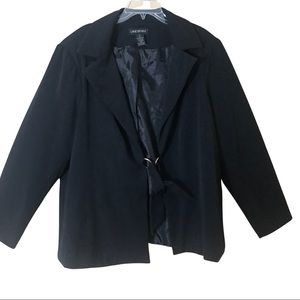 Lane Bryant tie front black blazer size 22